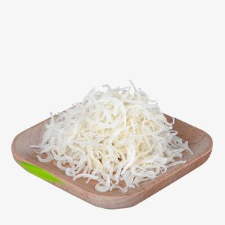 实物一盘白色小银鱼免抠