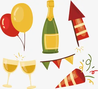 新年狂欢派对免抠