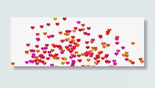 心型彩纸装饰元素免抠