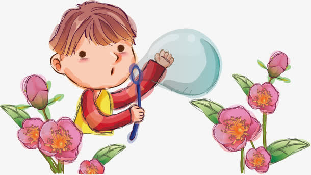 吹泡泡免抠