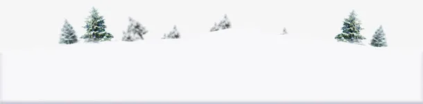 雪地海报装饰免抠