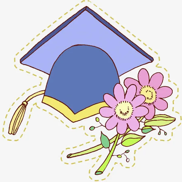 帽子和花朵免抠