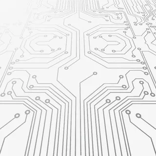 黑白科技感电路板免抠