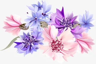 浪漫梦幻花卉背景