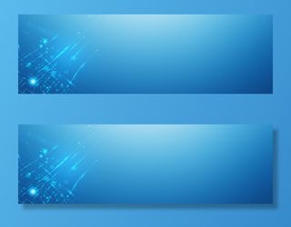 创意商务科技蓝色海报设计背景高清