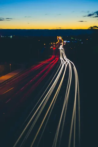 傍晚城市景象素材免抠