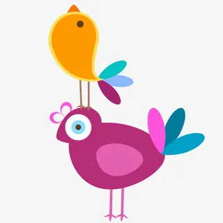 卡通 插画 彩绘 花瓣 花朵免抠