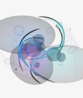 创意炫彩粒子免抠