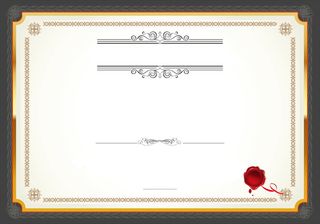 欧式证书边框背景素材高清