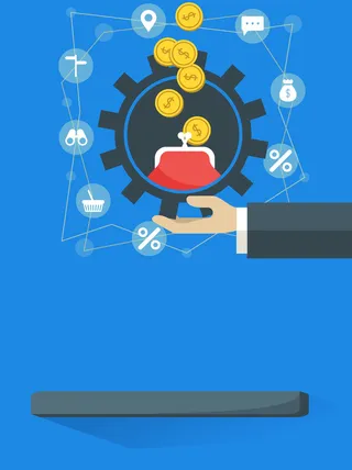 网络购物红包金币电子商务海报背景高清