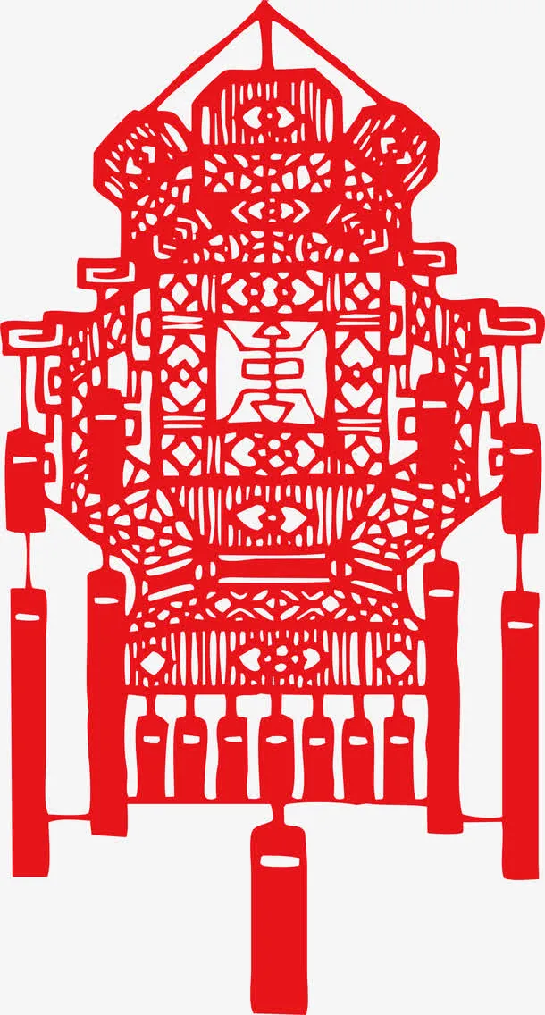 灯笼剪纸免抠
