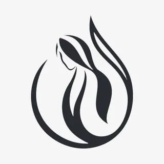 黑色女性概念美容图标免抠