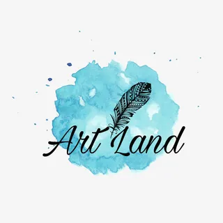 蓝色水装饰墨框羽毛艺术字母免抠