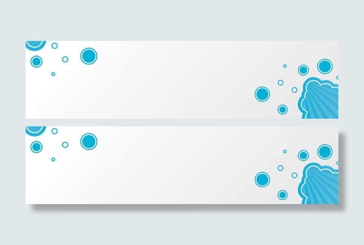 简约卡通底纹banner背景免抠