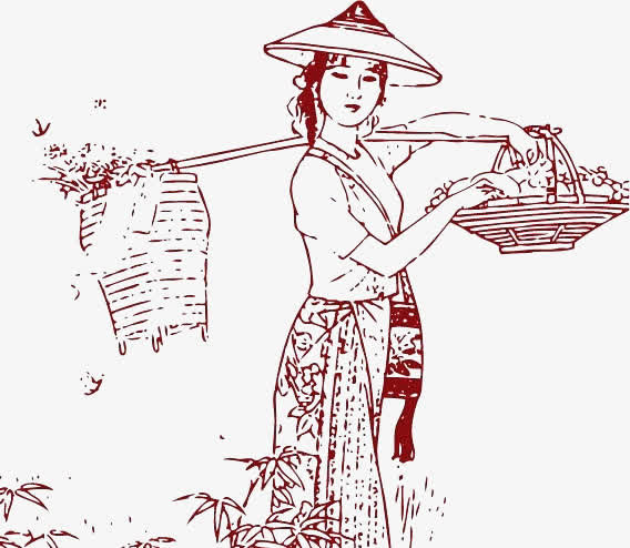 踏花归图免抠