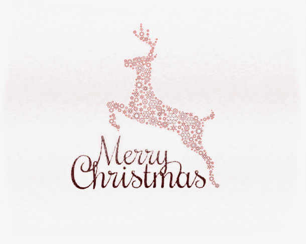 云朵中的圣诞麋鹿免费PNG素材免抠