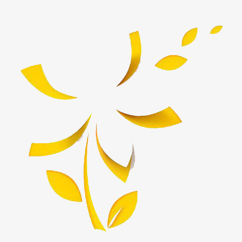 黄色花瓣免抠