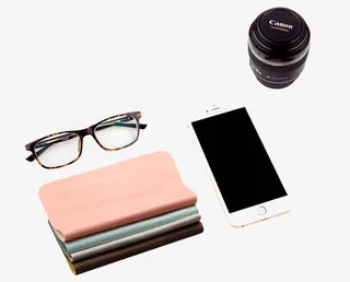 仿鹿皮眼镜布免抠