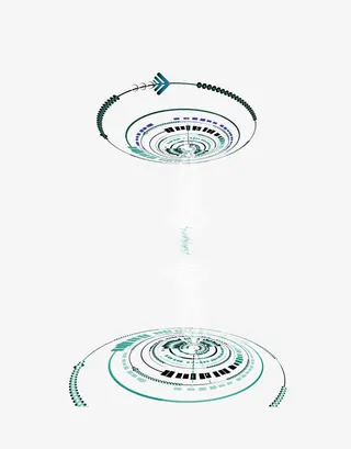 矢量质感科技圆环素材免抠
