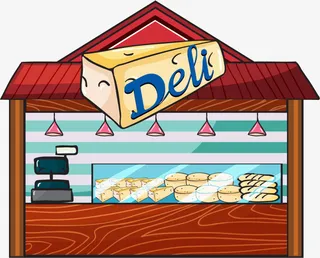 购物节卡通蛋糕小店免抠