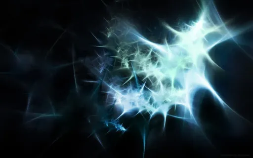 斑驳陆离的蓝色绿色光效免抠