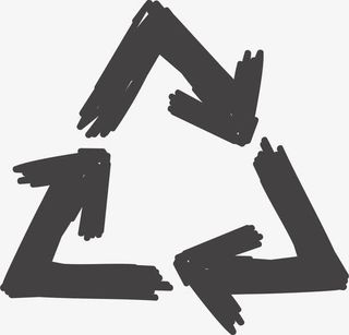 手绘涂鸦回收图标免抠