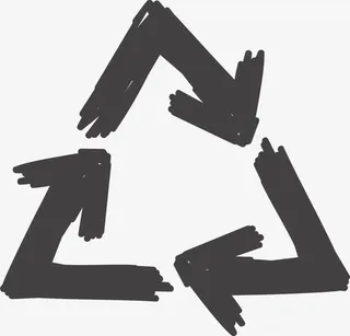 手绘涂鸦回收图标免抠