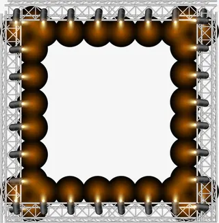 舞台灯光边框免抠