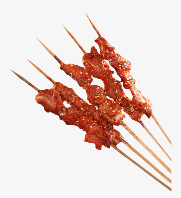 美味香辣烤孜然牛肉串免抠