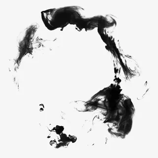 墨烟雾墨水墨免抠