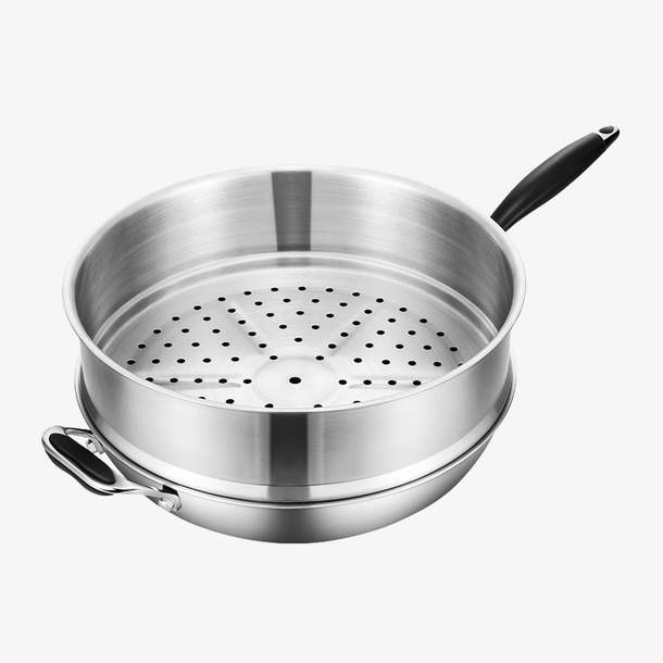 不锈钢蒸锅设计素材免抠