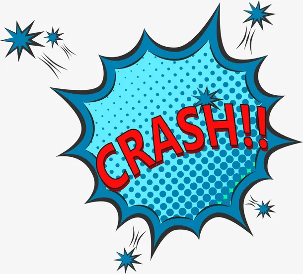 蓝色crash爆炸免抠
