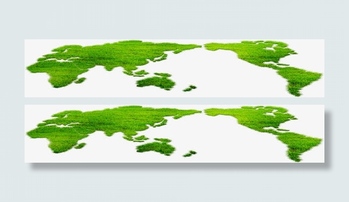 创意元素绿色草地合成效果免抠