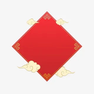 国潮古风边框免抠