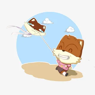 手绘卡通清明免抠