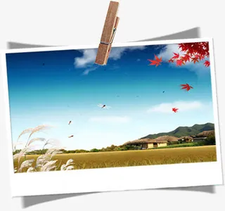 春季清新天空画册免抠