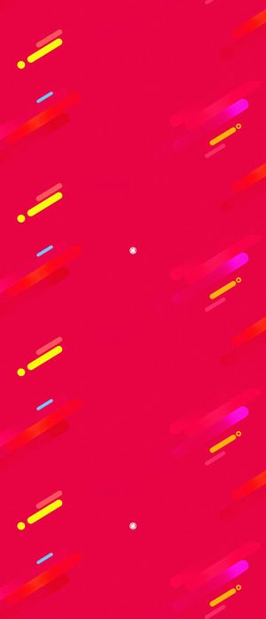 粉红色背景黄色飘浮彩带