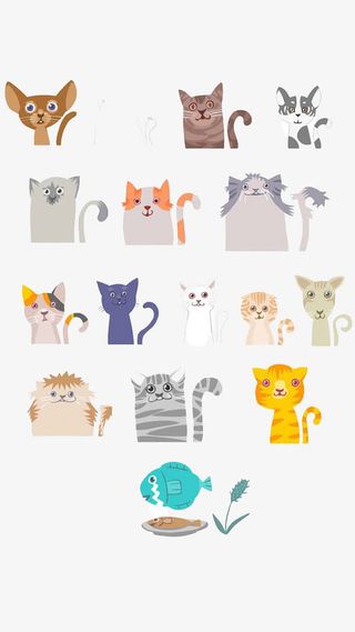 各种猫咪免抠