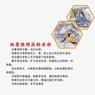 地震知识自救知识免抠