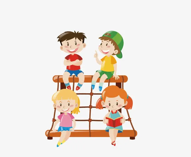 卡通手绘幼儿园儿童免抠