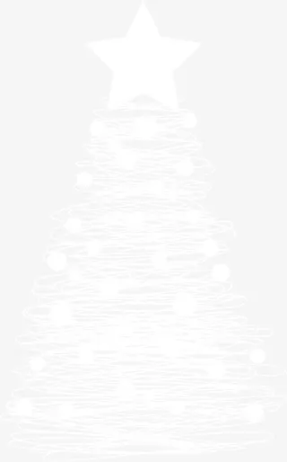 矢量星星圣诞树免抠