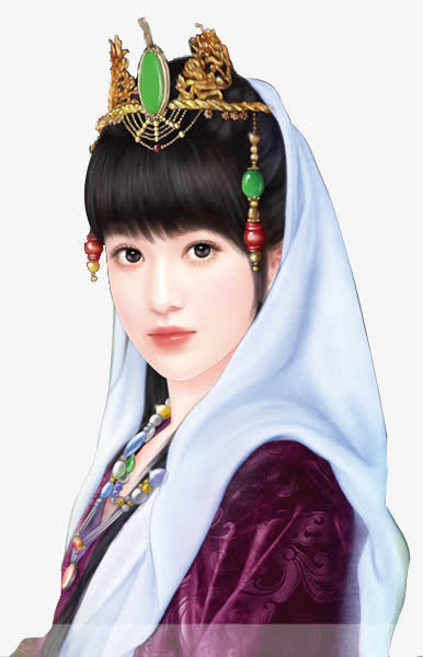 手绘古风装饰卡通小人素描免抠