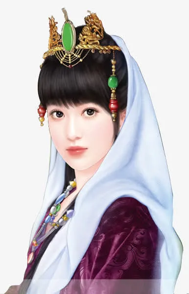 手绘古风装饰卡通小人素描免抠