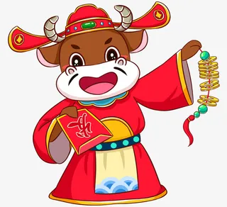 金牛送福牛年图片免抠