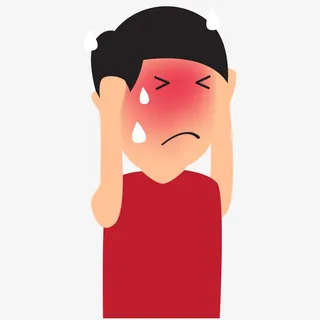 卡通矢量人物紧张图片素材免抠