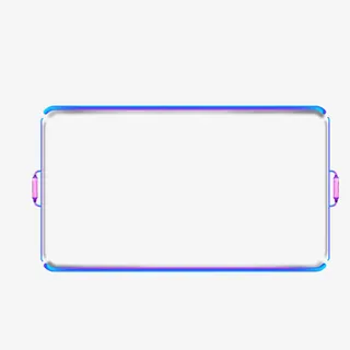 简约科技边框免抠