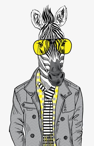 西装革履的动物免抠