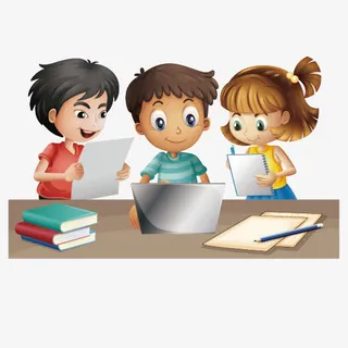 交流学习人物免抠素材免抠