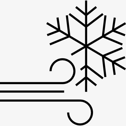 雪花和风图标免抠