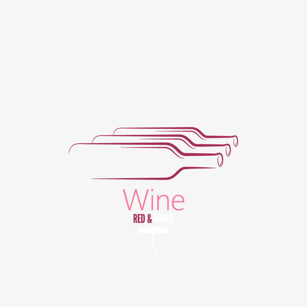 矢量元素红酒logo免抠标签元素